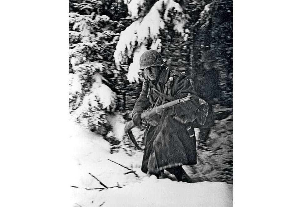 ardenneroffensiven julafton 1944 amerikansk soldat