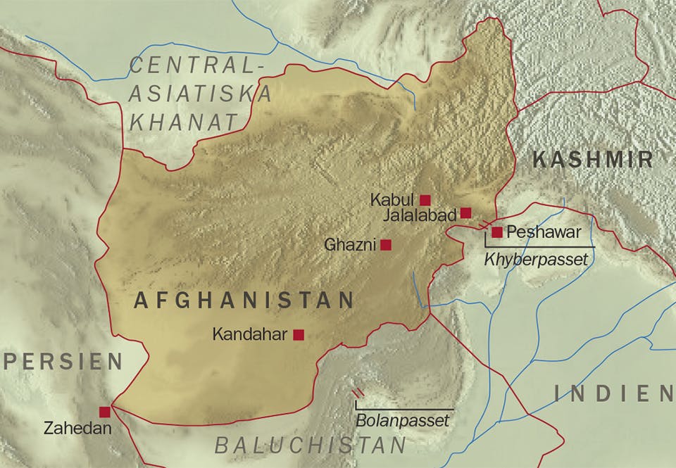 Afghanistan – omkring år 1840