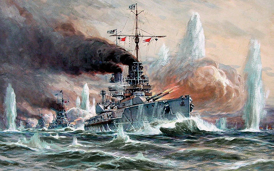 Tyska slagskepp under Skagerraksslaget