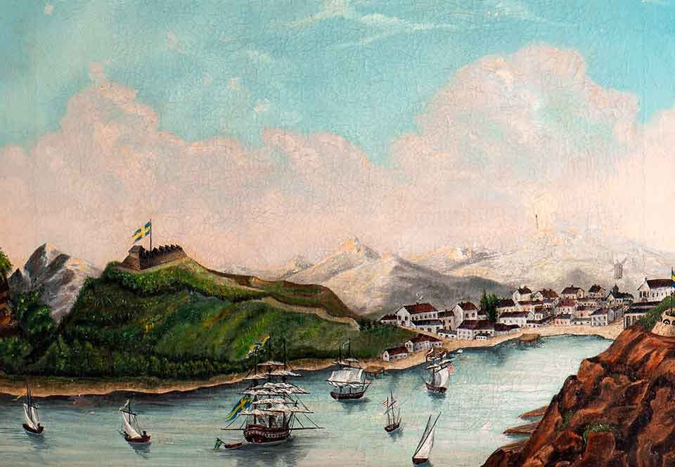 Utsikt över Gustavia