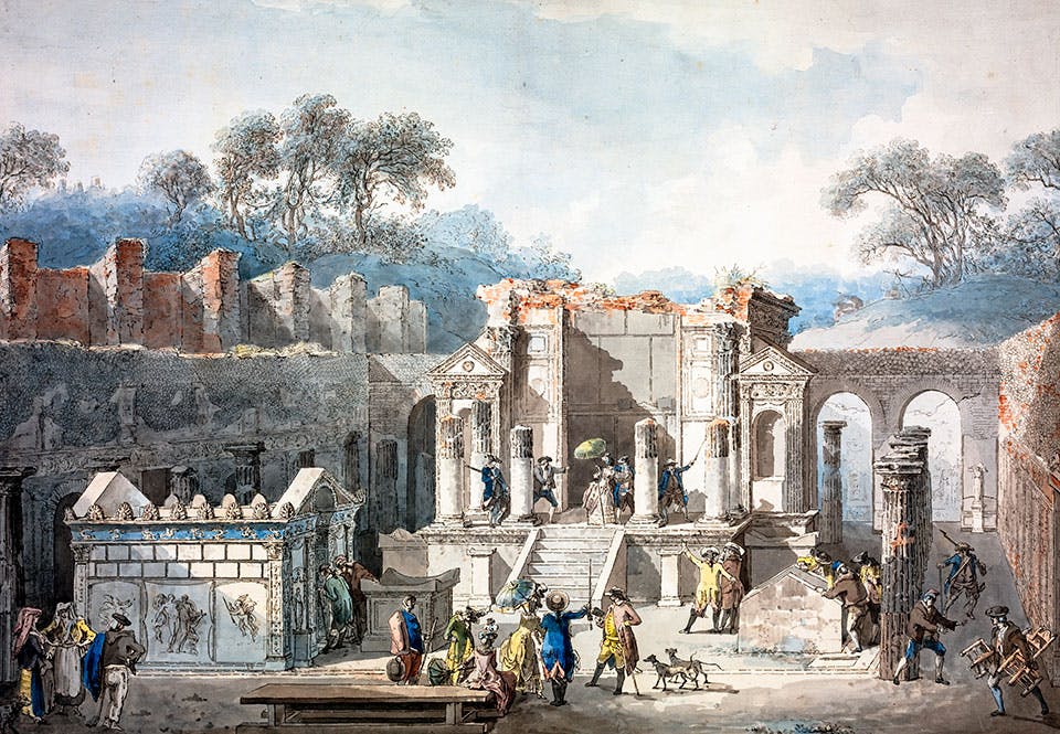 Ruinerna efter den antika staden Pompeji