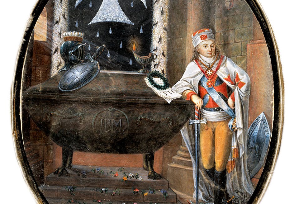 Gustaf Adolf Reuterholm iförd ordensdräkt.