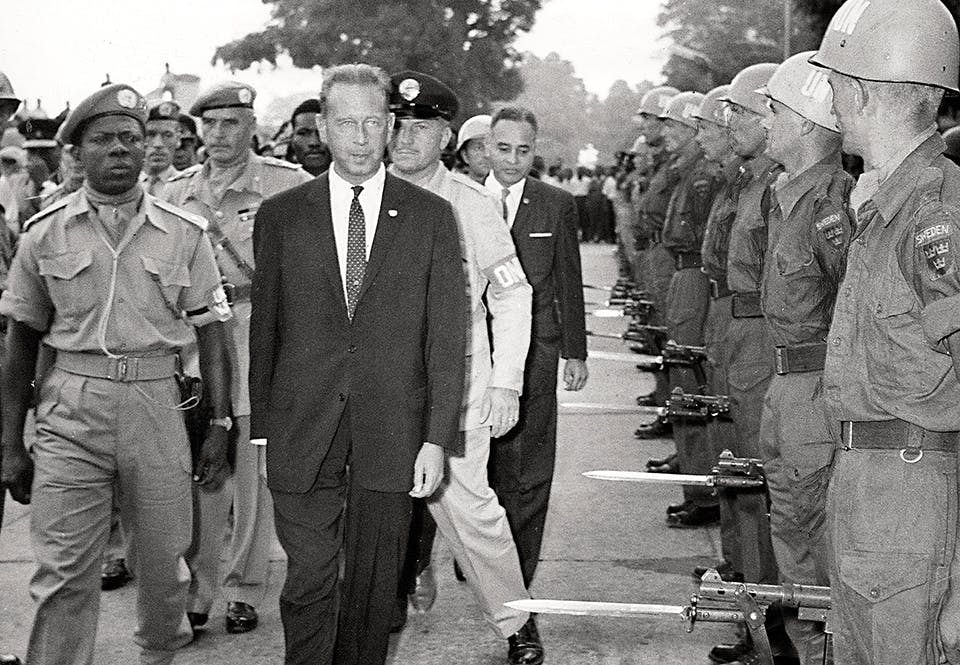 dag hammarskjold kongo svenska fn trupper 1960