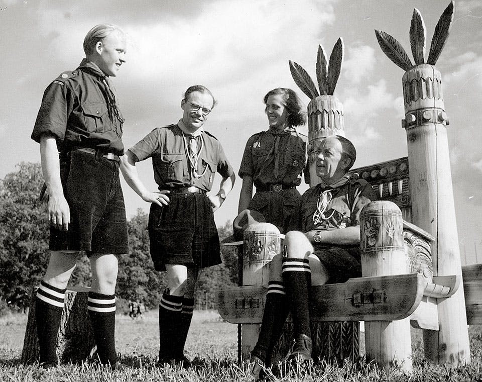 folke bernadotte scoutlager vastervik 1946 hovdingstolen abXoK2HaRueO Ag3