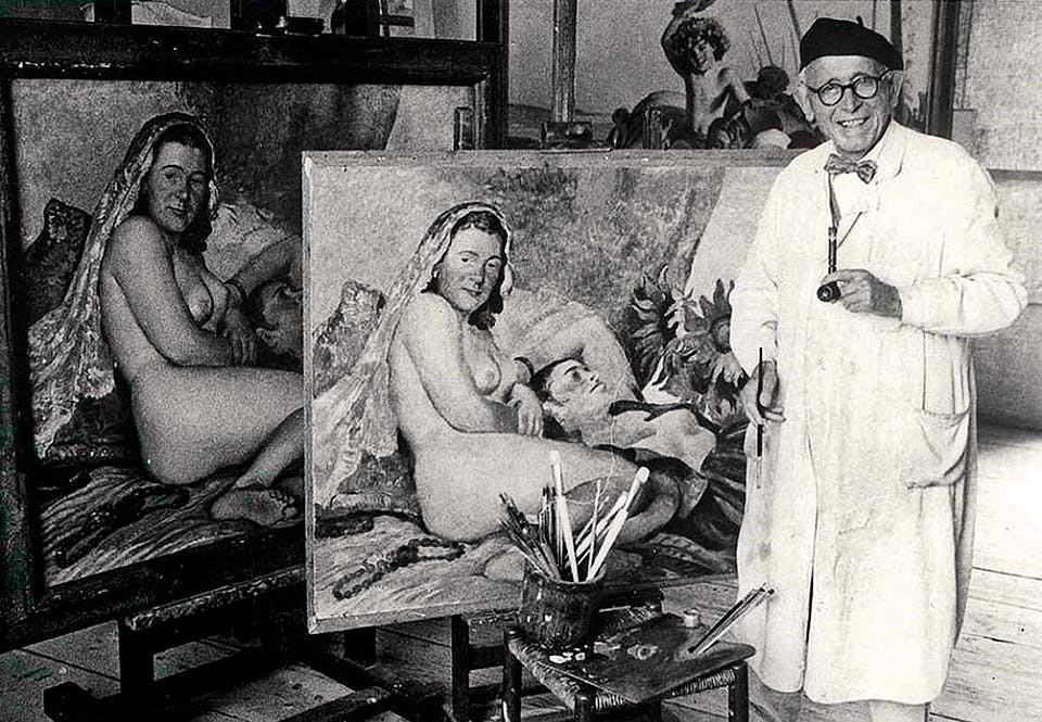 oki brazda Amelie Posse man den tjeckiske konstnären Oki Brázda