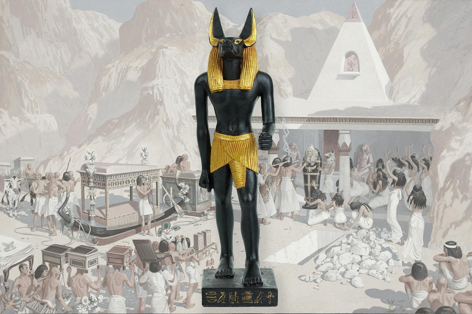 Den egyptiske guden Anubis.