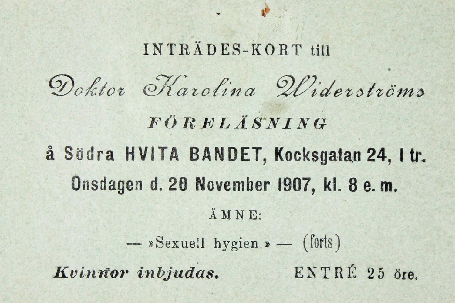 Karolina Widerström – Sveriges första kvinnliga läkare.