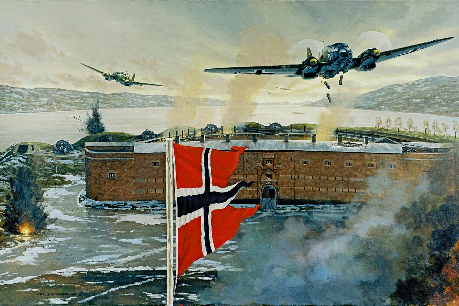 Den tyska invasionen av Norge – operation Weserübung Nord – den 9 april 1940.