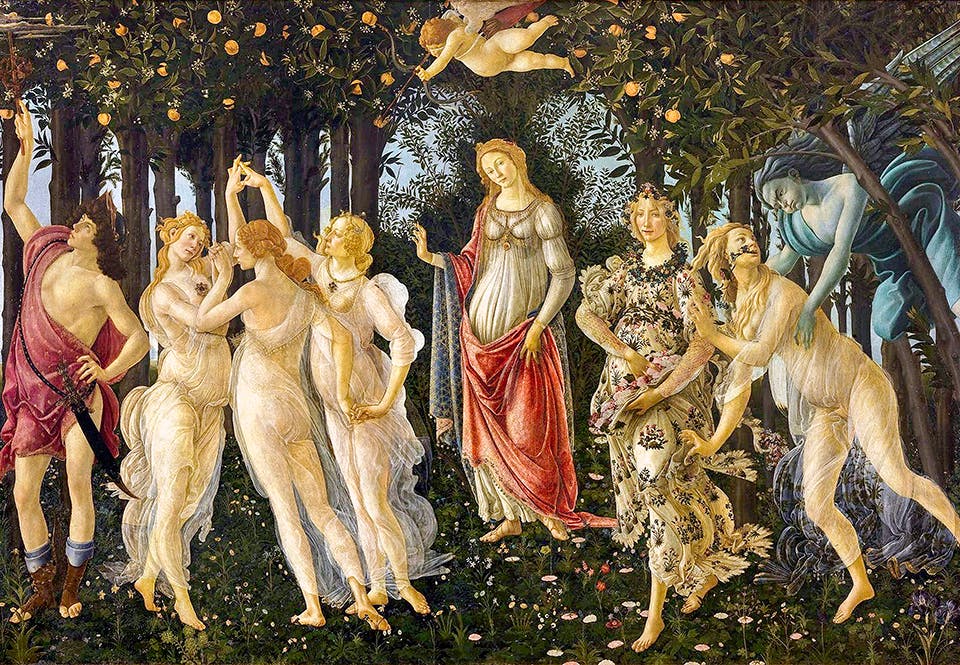 På Sandro Botticellis målning »Våren« På Sandro Botticellis målning »Våren«