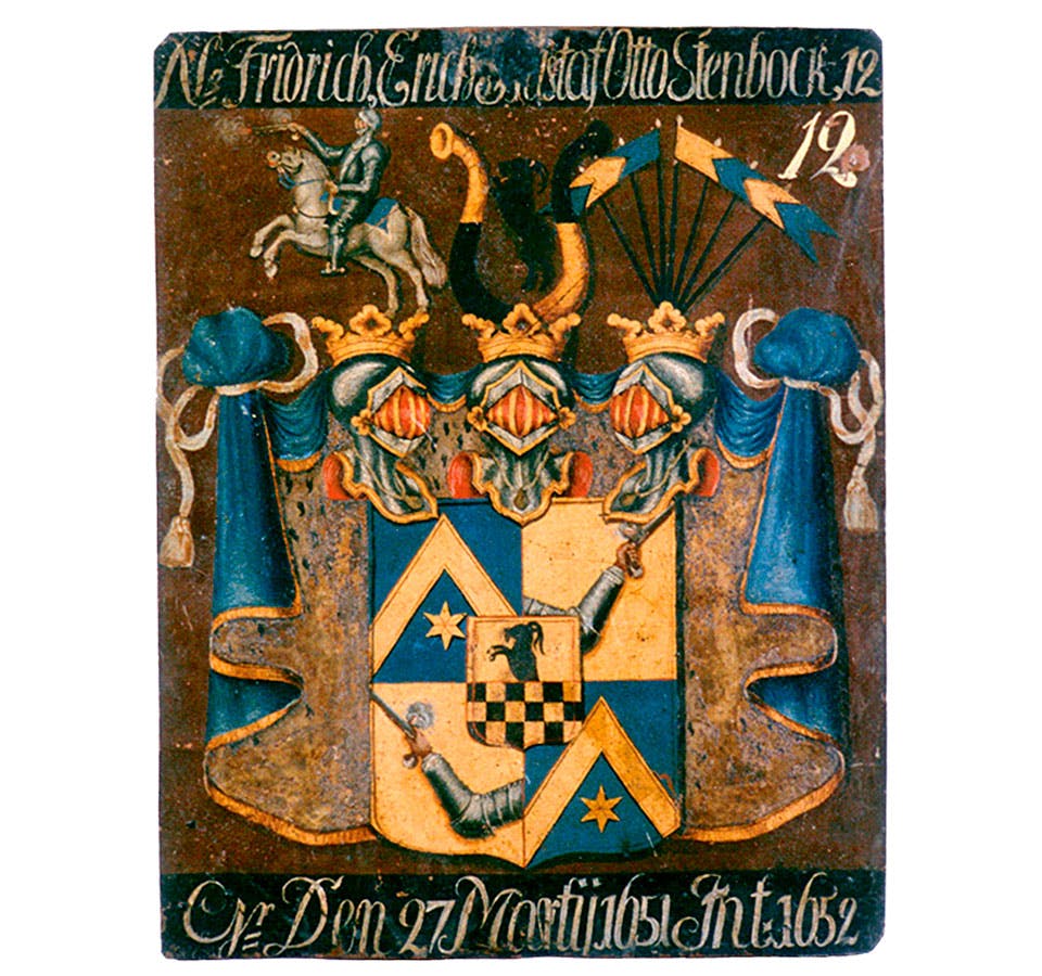 Familjen Stenbocks vapensköld Familjen Stenbocks vapensköld