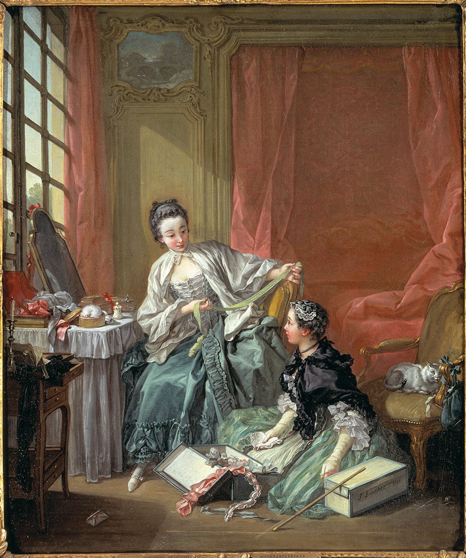 »Modehandlerskan« (François Boucher, 1703–70)