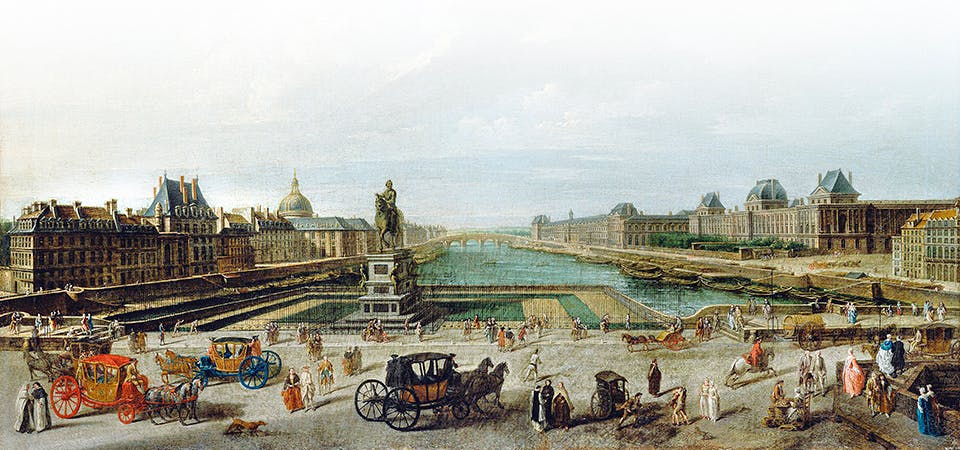 vy från de centrala delarna av paris