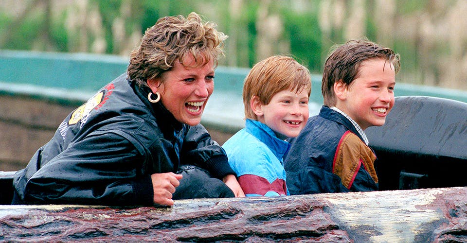 Lady Diana med sina söner