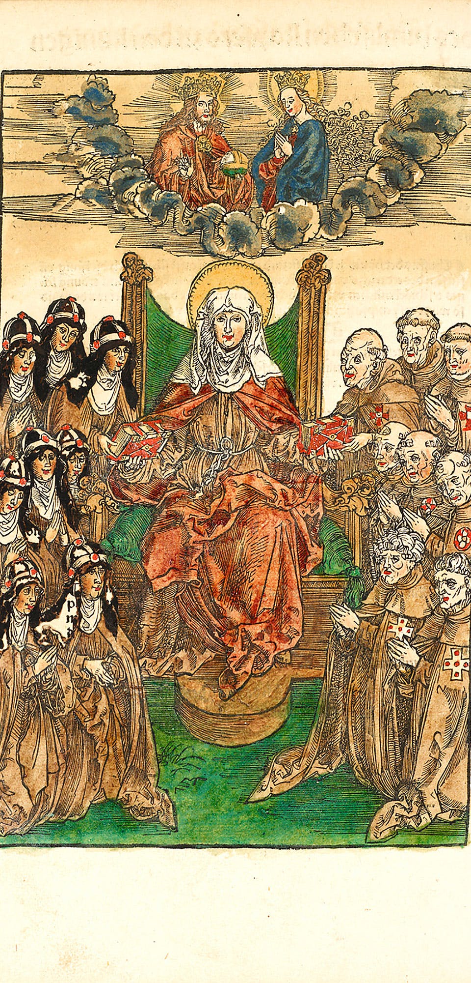 Illustration av heliga Birgittas vision.