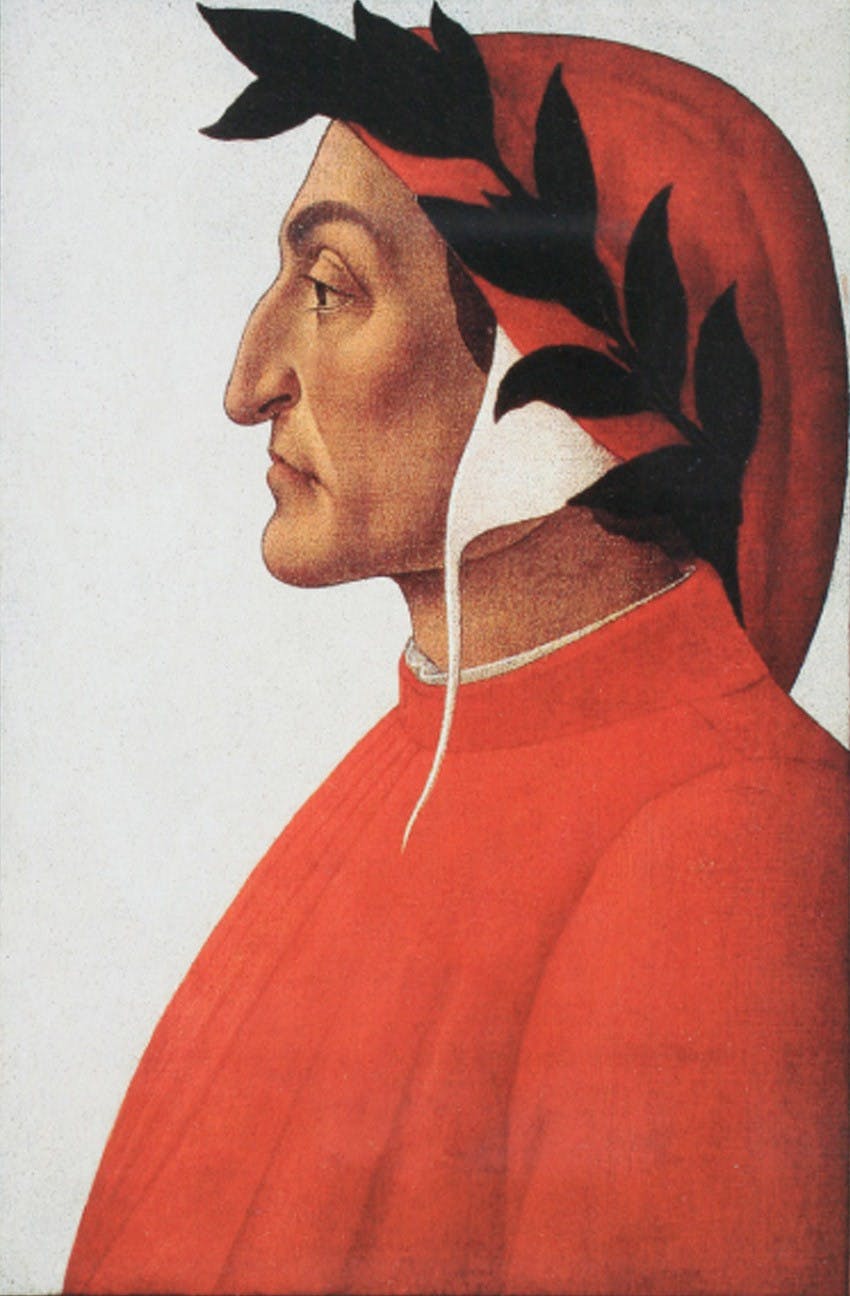 Porträtt av Dante Alighieri