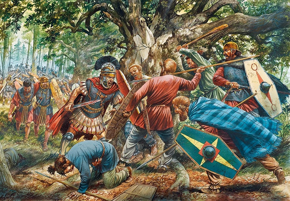 slaget vid teutoburgerskogen