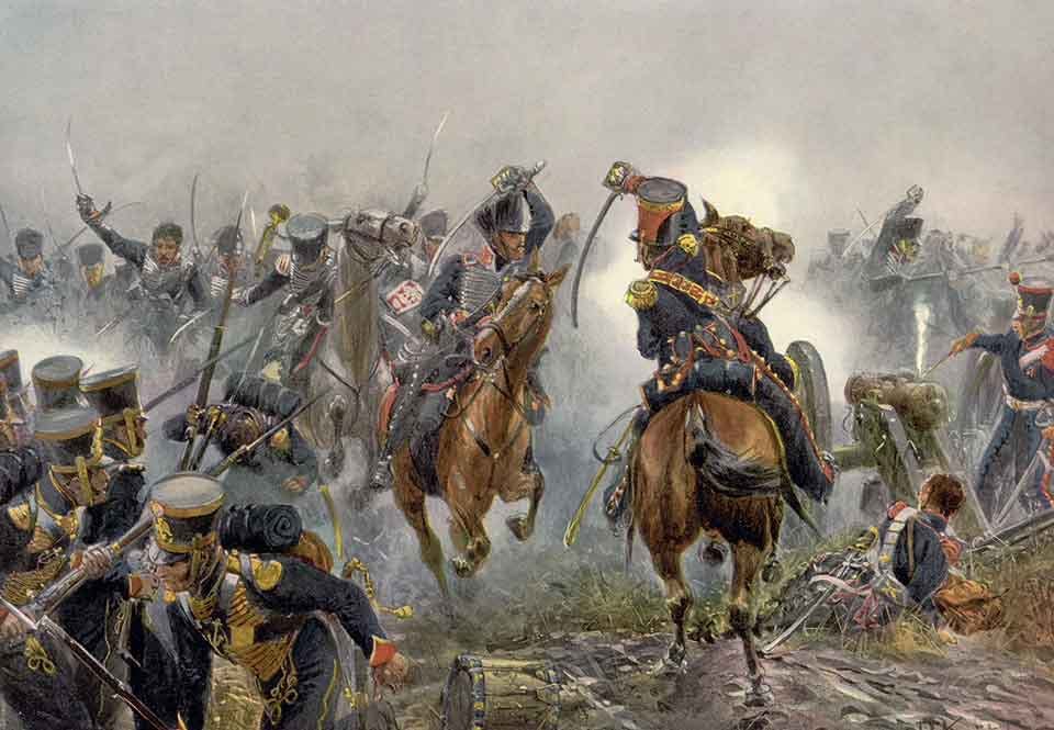 De brandenburgska husarernas anfall