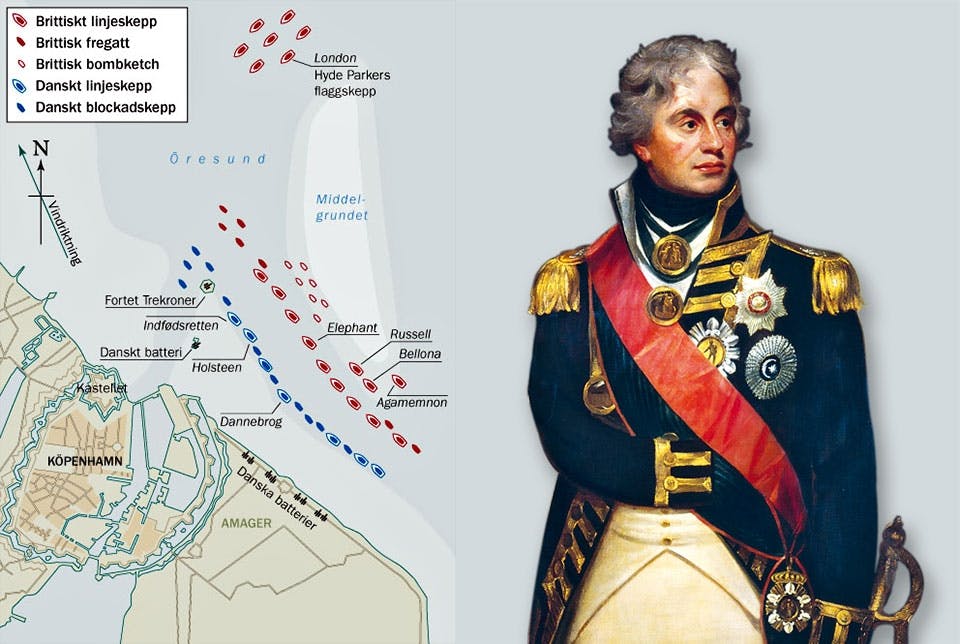 nelson slagkarta slaget vid kopenhamn