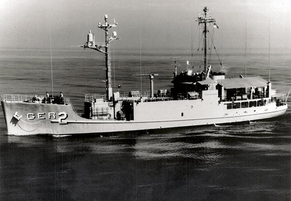 Det amerikanska signalspaningsfartyget USS Pueblo Det amerikanska signalspaningsfartyget USS Pueblo