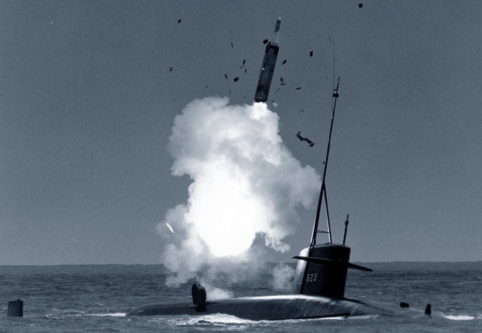 polaris a2 avfyras fran ubaten henry clay 1964