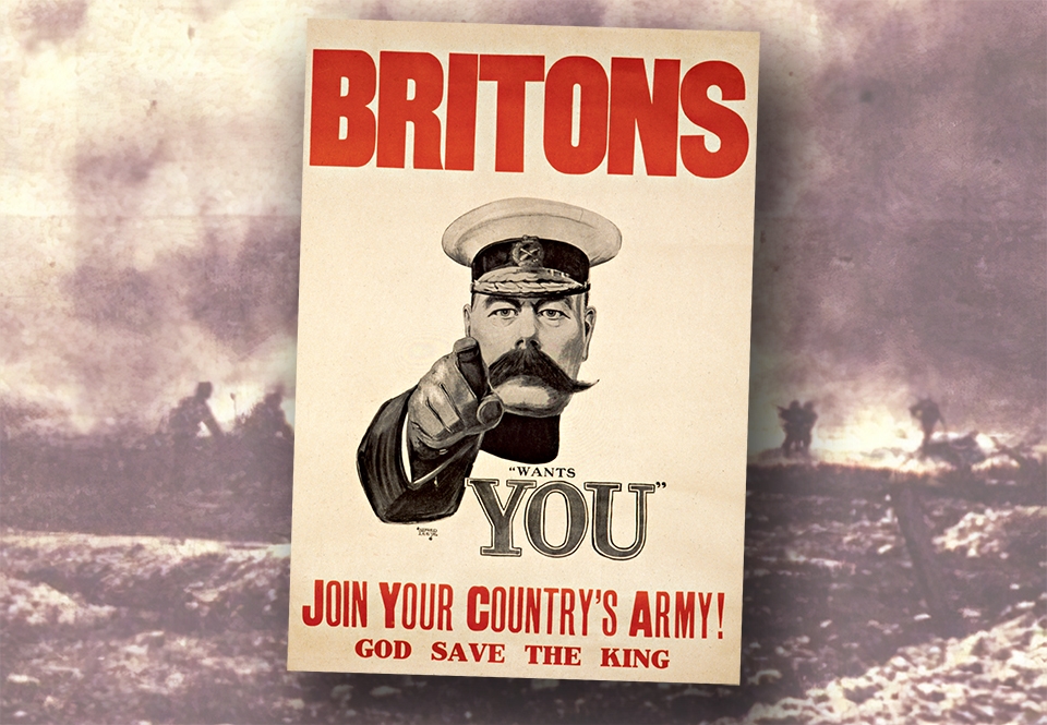 Lord Kitchener Byggde Upp Brittiska Arm N Popularhistoria Se   Britons Want You Kitchener Affisch CyatQ6JZ8RIKDERGP134Vg 