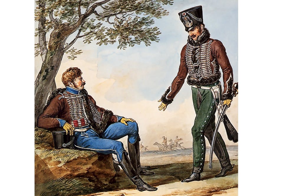 franska husarer tidigt 1800 tal