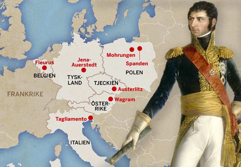 bernadottes slag karta