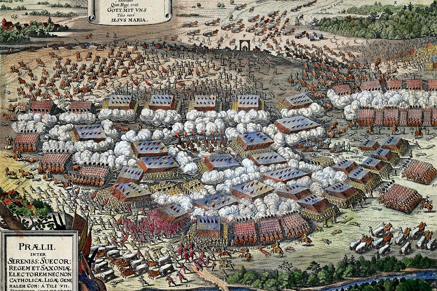 slaget vid breitenfeld 1631 kopparstick