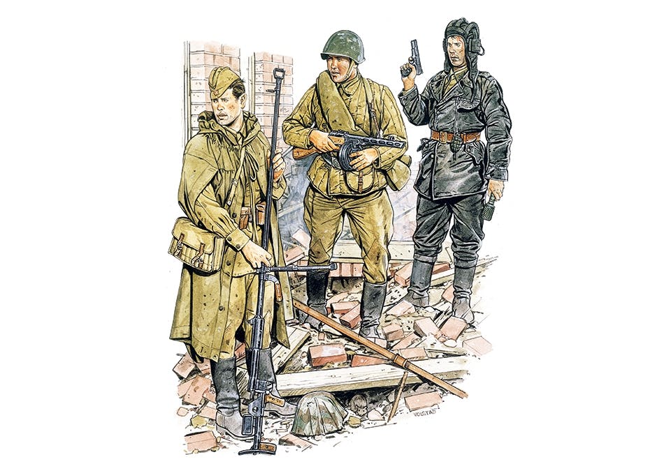 roda armen soldater stalingrad grafik