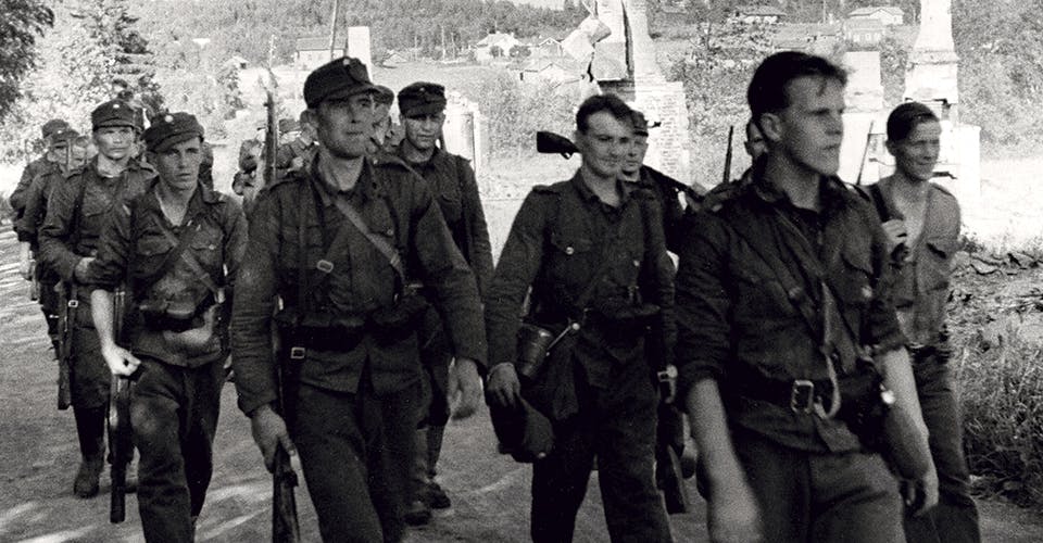 Finska soldater norr om Ladoga