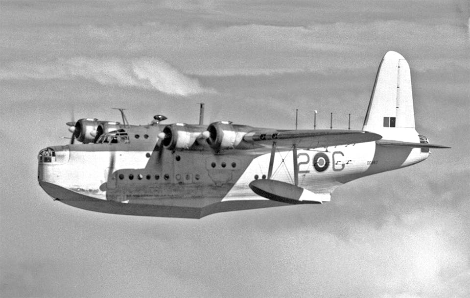 short sunderland flygbat andra varldskriget