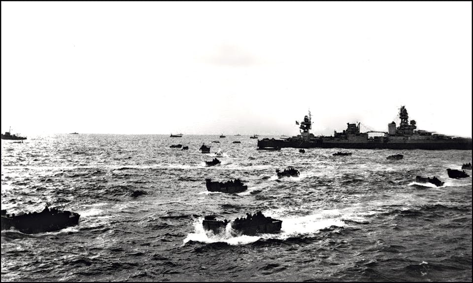 d dagen omaha beach kryssaren augusta lcvp landstigningsbatar