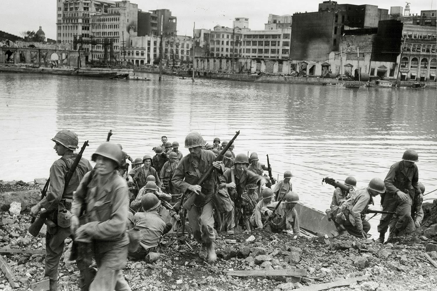 amerikanska soldater manila 1945