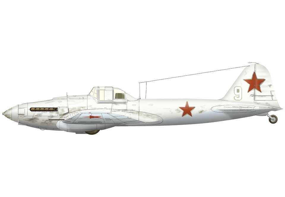 En ensitsig Il-2 från 505. attackregementet.