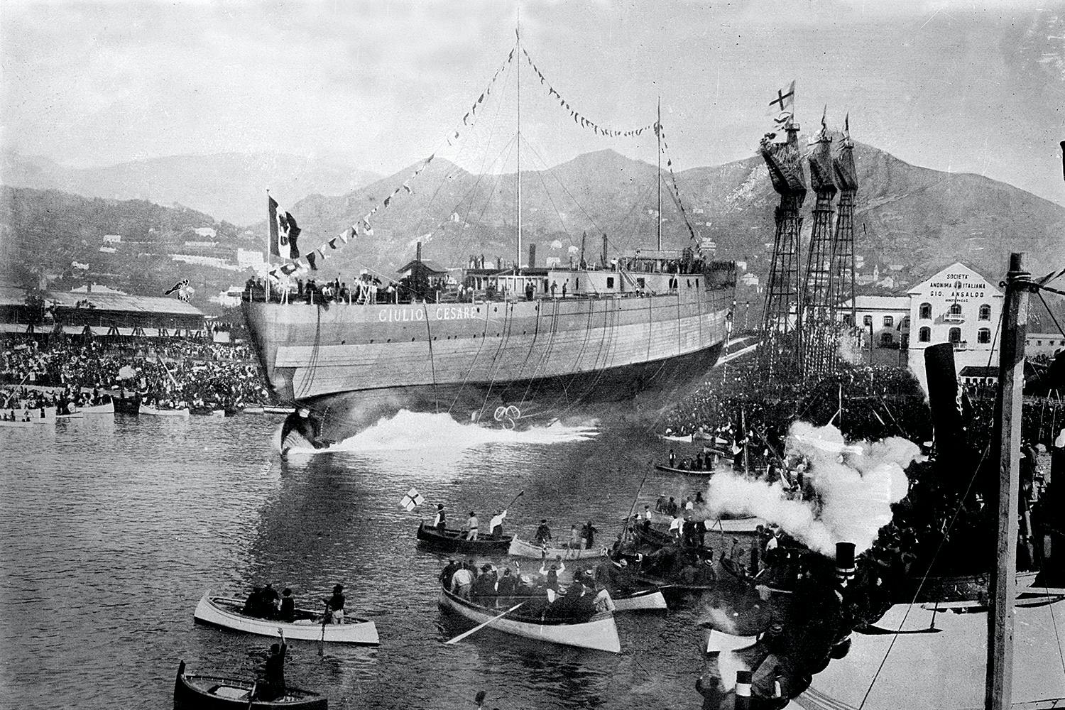 slagskeppet giulio cesare sjosatts 1914