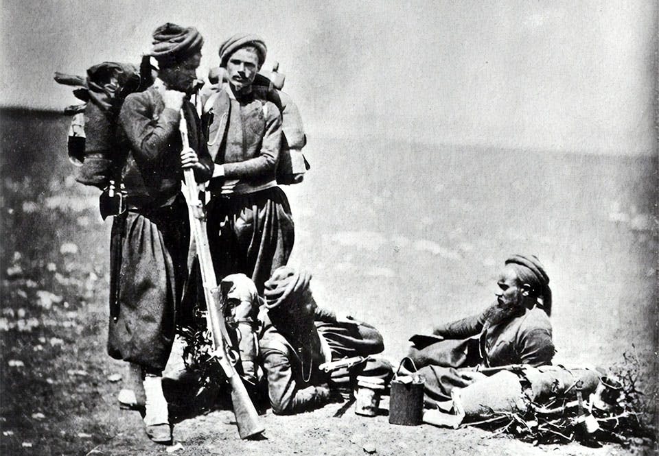roger fenton krimkriget franska zuaver 1855 8lke Krimkriget 1853, zuaver, Roger Fenton.