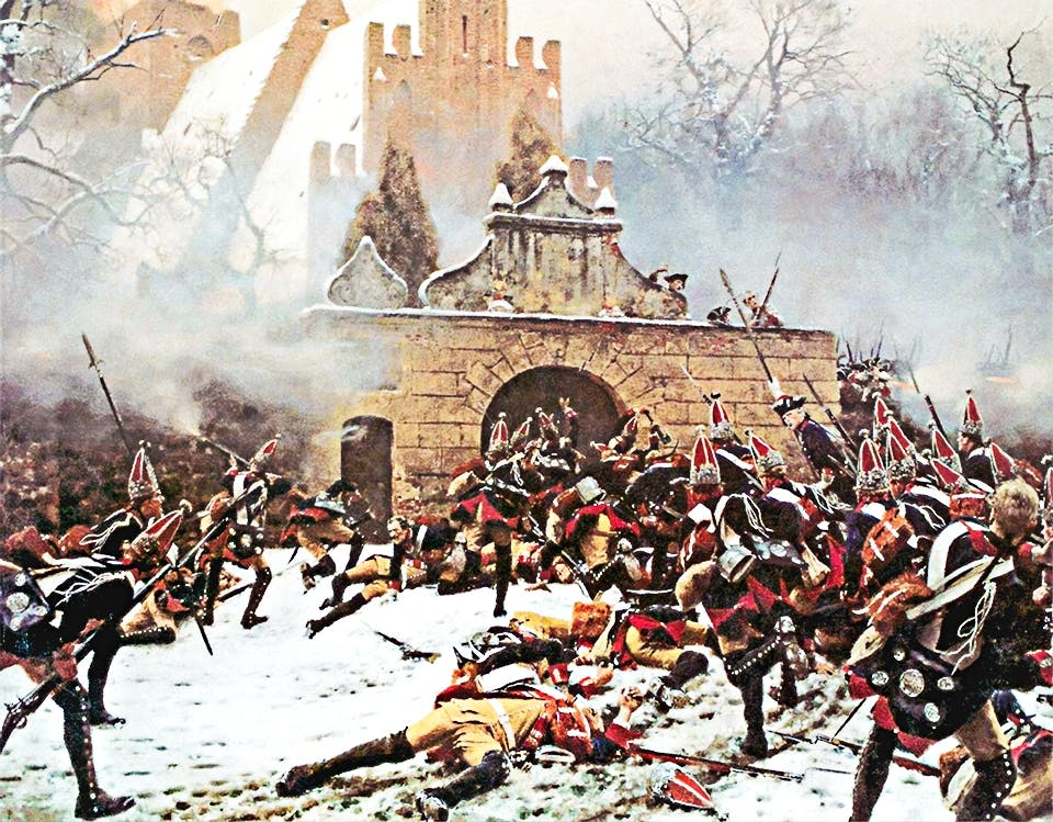 slaget vid leuthen 1757 stenkyrkan CI