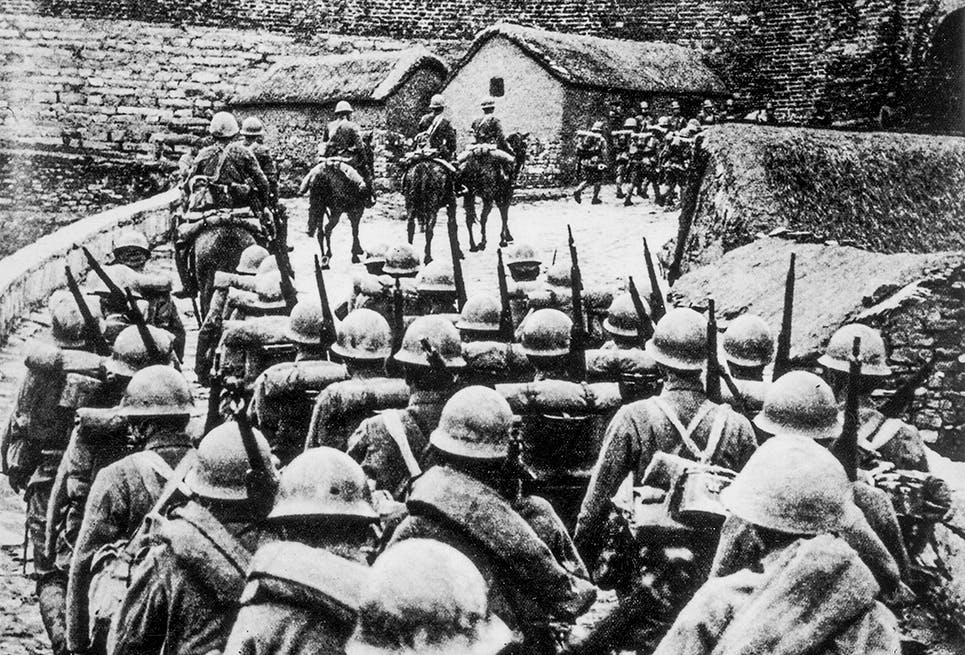 japanska kwantungarmen ockuperar manchuriet 1932