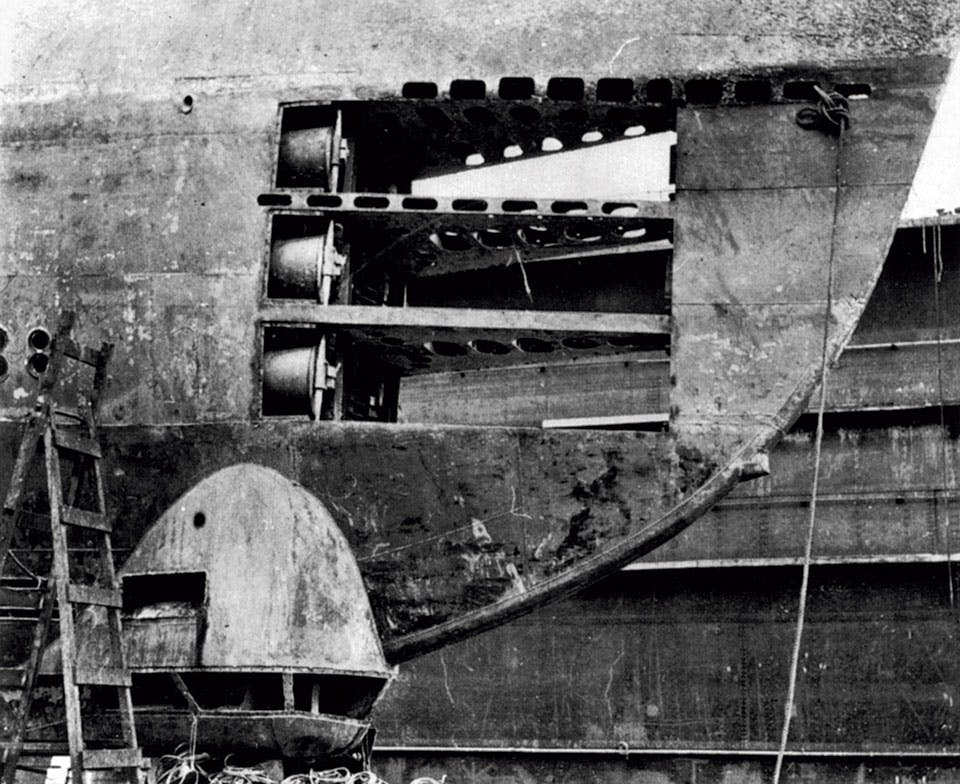 u 3503 under skrotningen foren