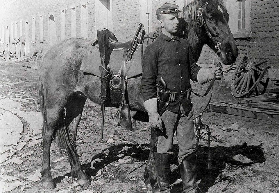 Kavallerisoldat i Fort Union