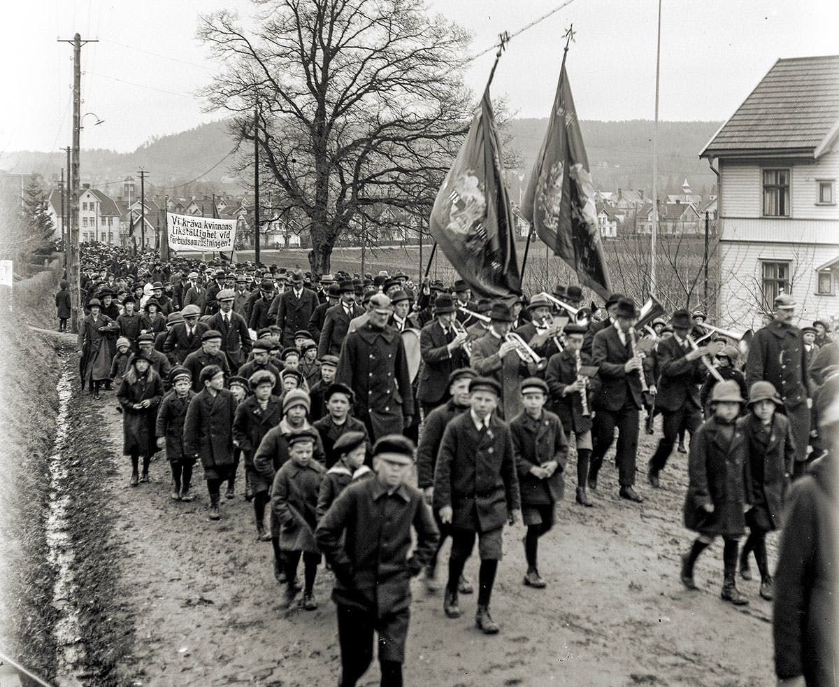 Nykterhetsrorelsen demostration Nykterhetsrorelsen demostration