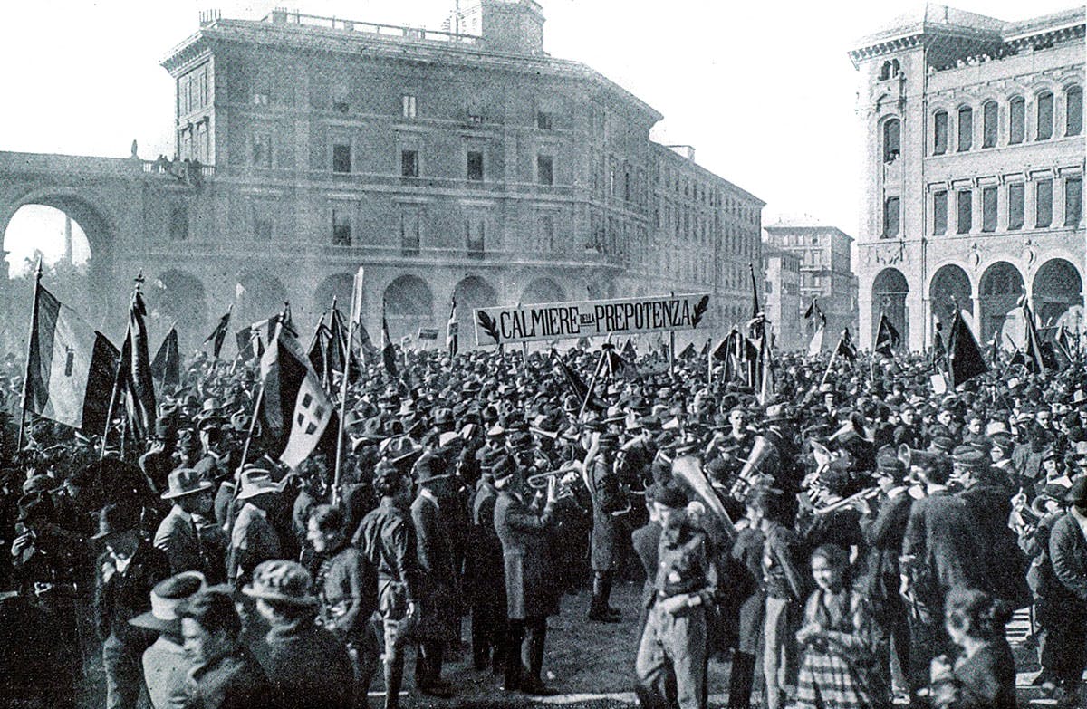 Facist demostration i Bologna Facist demostration i Bologna
