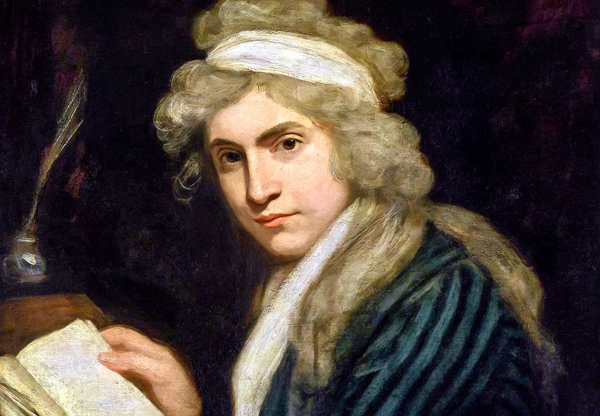 Mary Wollstonecraft porträtterad