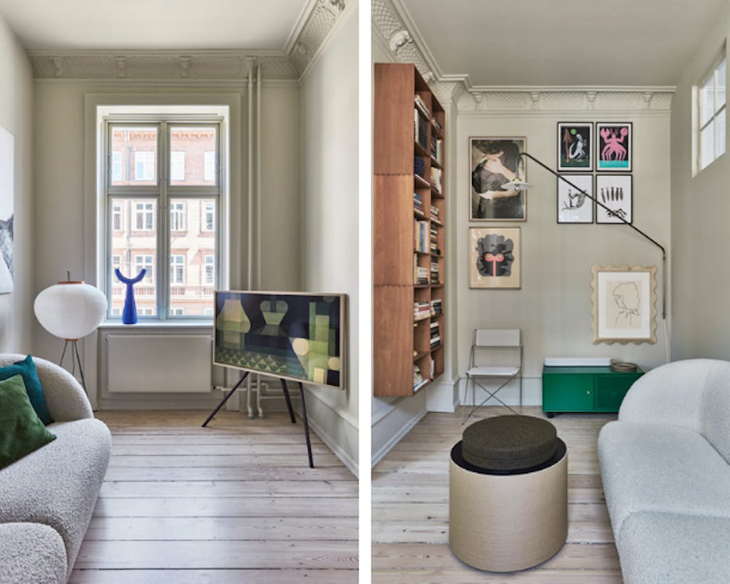 Scandinavisch design woonkamer en tv kamer 