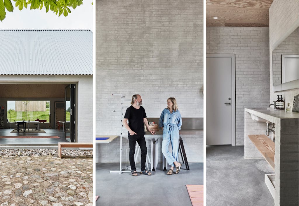 Leif en Mette hebben hun eigen modernistische droomboerderij gemaakt. 