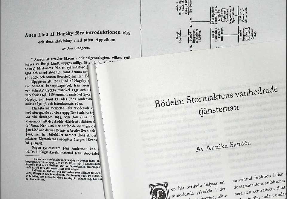 Ett uppslag i Personhistorisk tidskrift