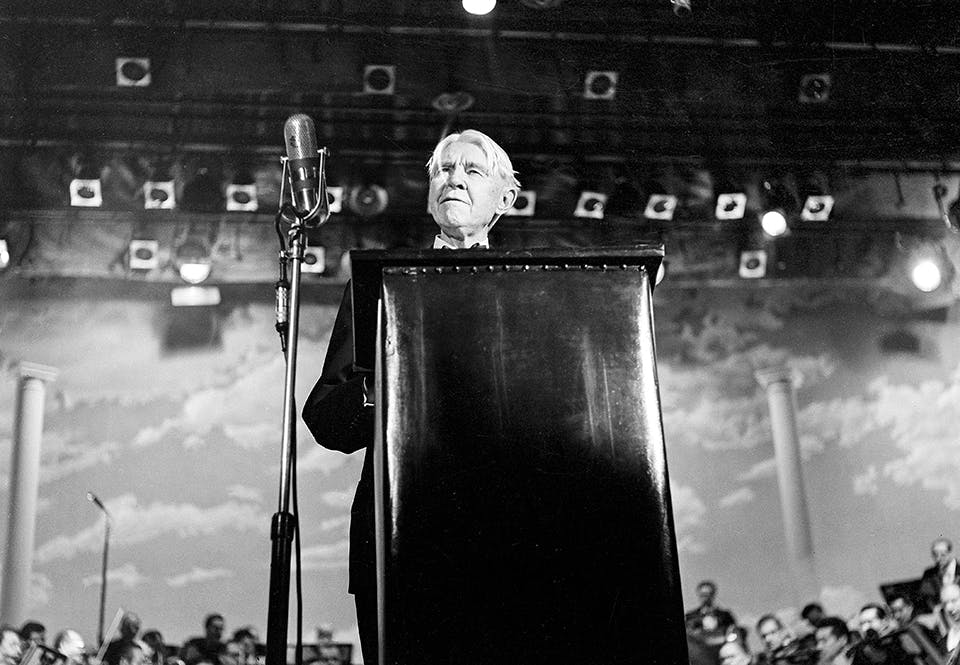 Carl Sandburg på Maxine Elliott’s Theatre Carl Sandburg på Maxine Elliott’s Theatre