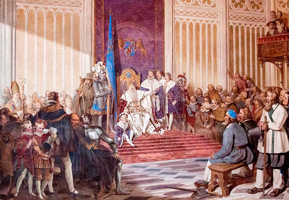 Gustav Vasa tar avsked