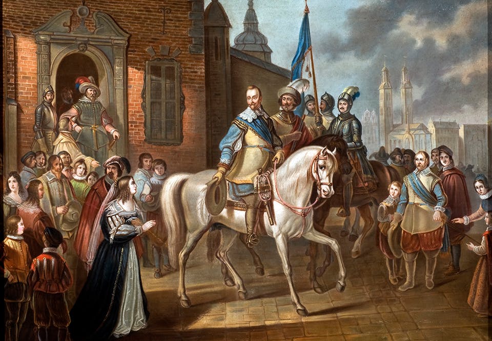 Gustav II Adolf till häst