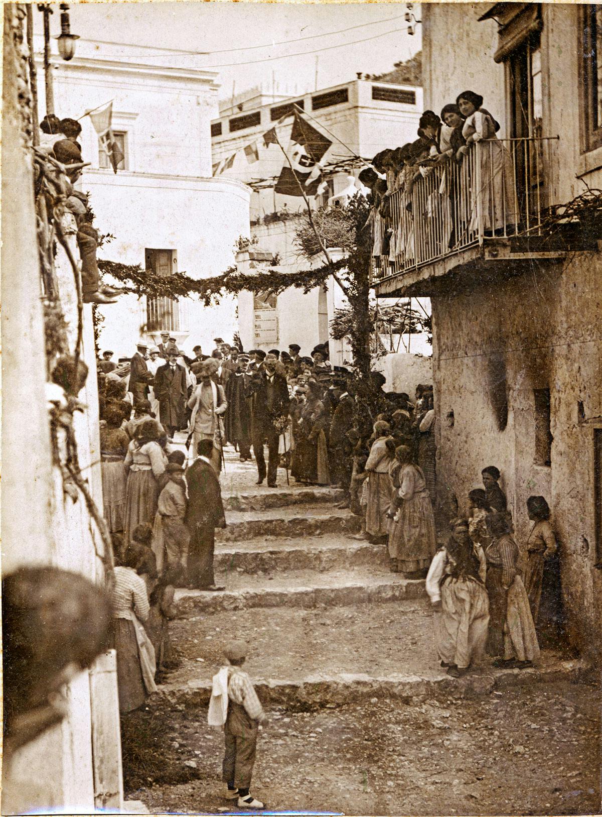 Axel Munthe och kungaparet i Capri